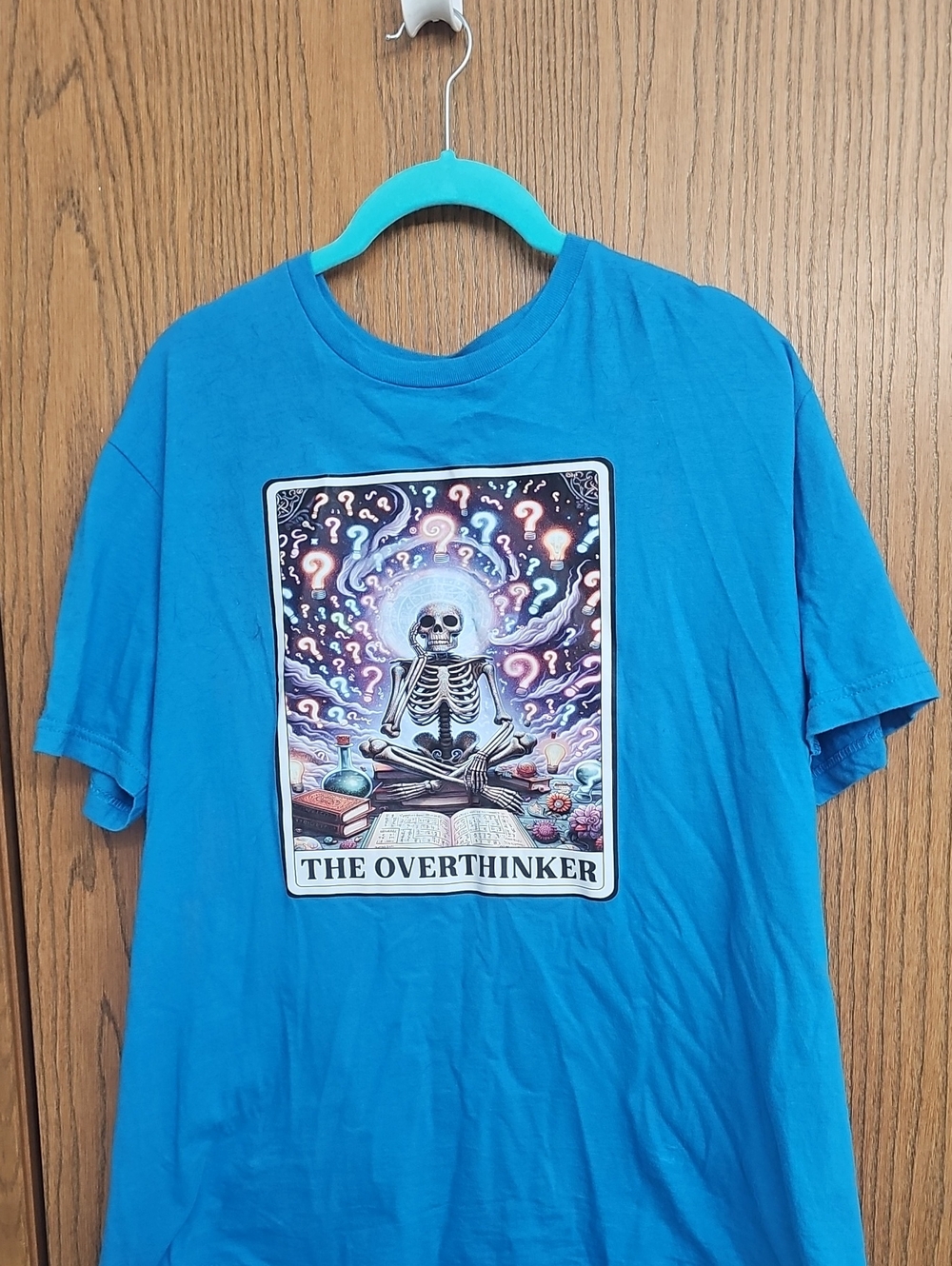 Gildan Blue "The Overthinker" Short Sleeve Tee